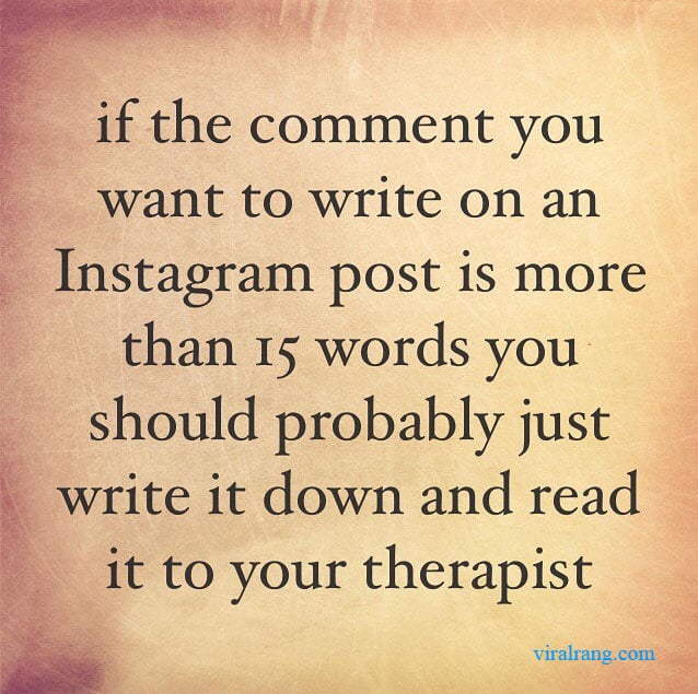 if the comment you want write on an instagram post is more than 15