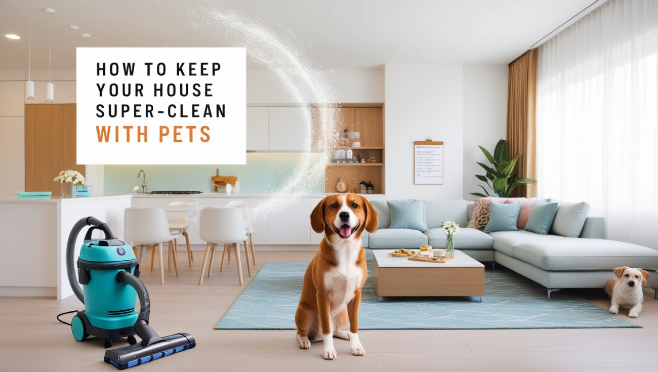 How To Keep Your House Super-clean With Pets