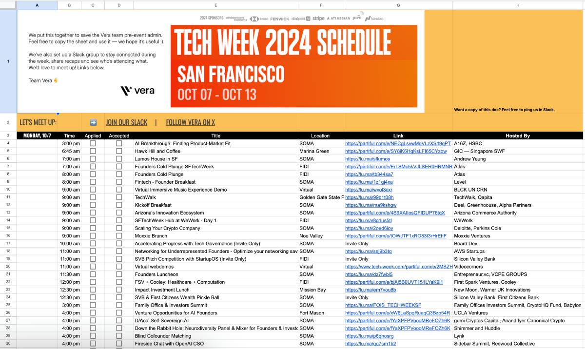 Stress-Free San Francisco Tech Week
