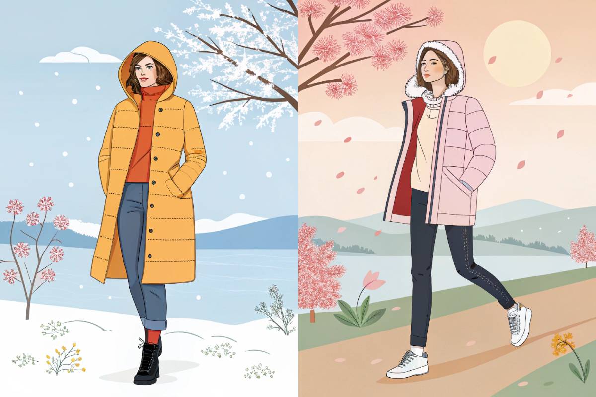 Winter to Spring Fashion Transition