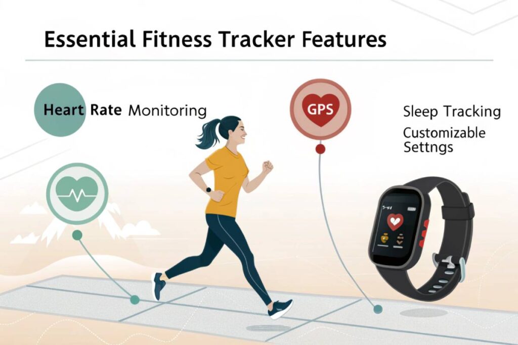 essential fitness tracker features