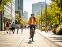 Smooth and Steady: Navigating Urban Paths with E-Bike Sidewalk Riding