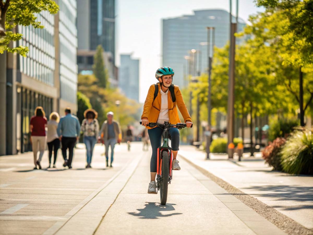 Smooth and Steady: Navigating Urban Paths with E-Bike Sidewalk Riding