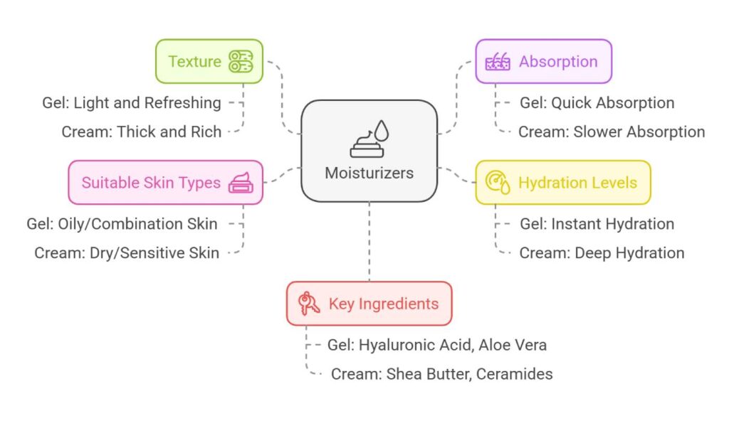 Gel vs. Cream Moisturizers: Which is Right for Your Skin?