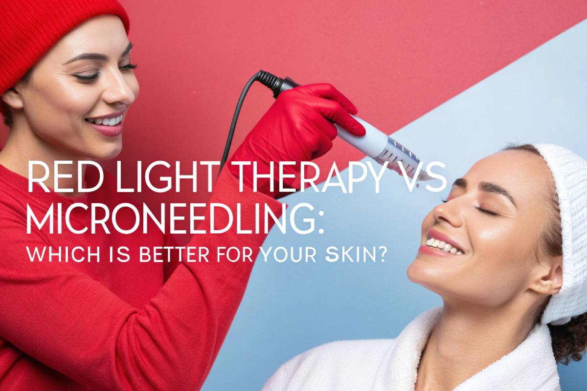 Red Light Therapy vs Microneedling