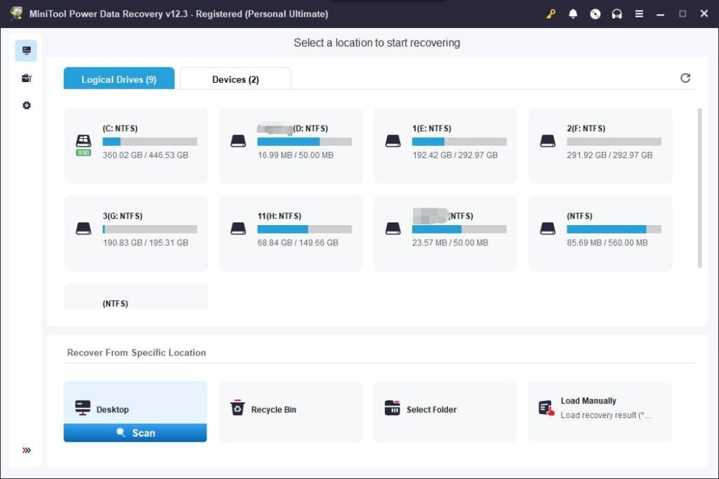 Select Files for Recovery