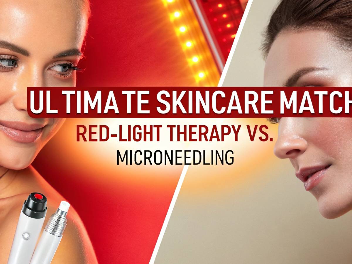 The Ultimate Skincare Match: Red Light Therapy vs. Microneedling Face-Off