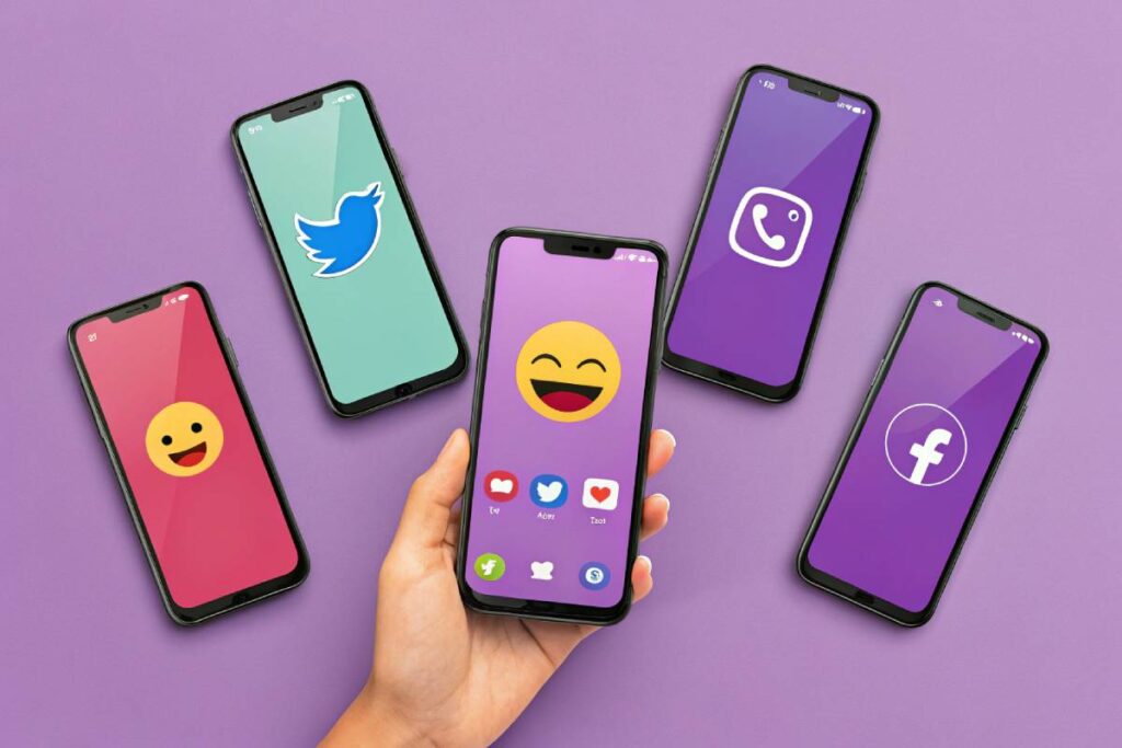 Purple heart emoji Platform Variations