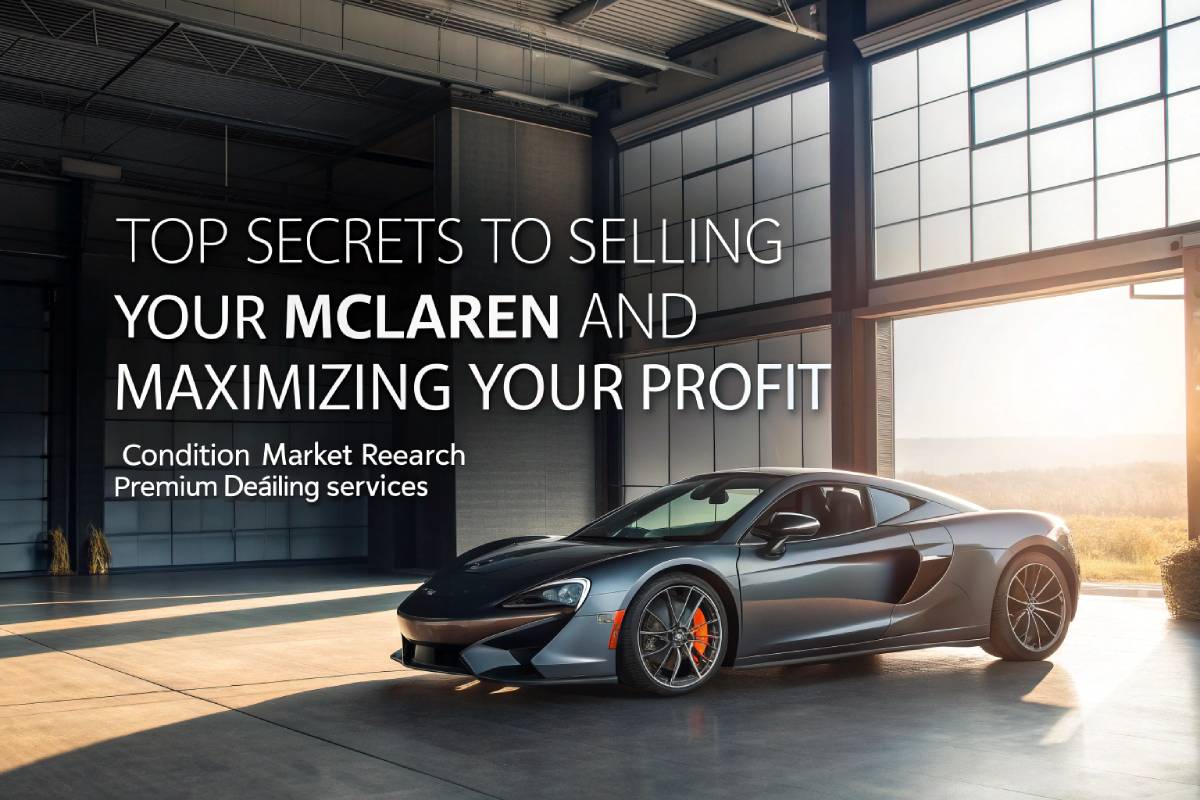 Top Secrets to Selling Your McLaren and Maximizing Your Profit