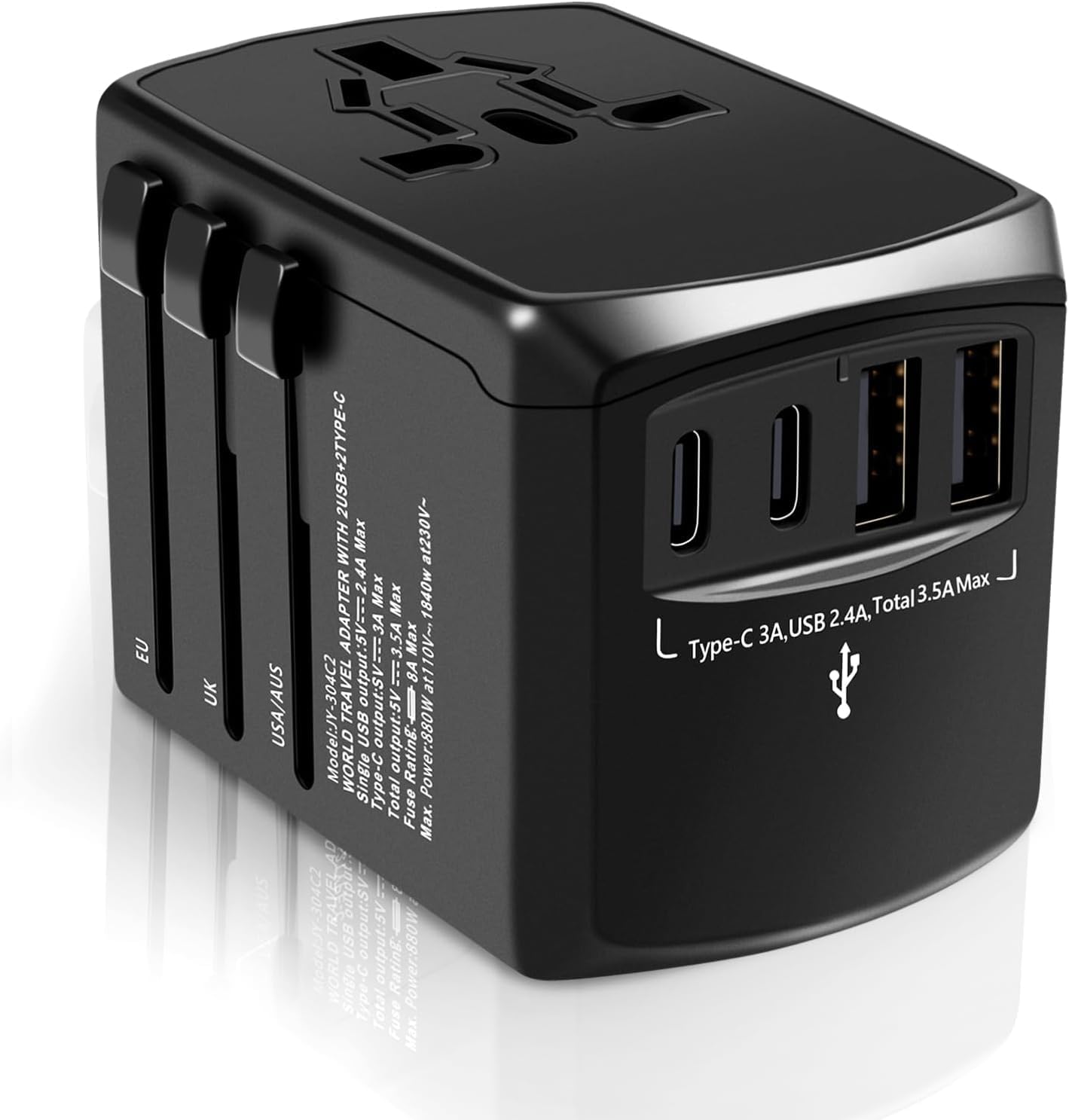 Mapambo Universal Travel Adapter: Your Passport to Hassle-Free Charging!