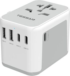 TESSAN Universal Travel Adapter: Your Passport to Hassle-Free Charging!