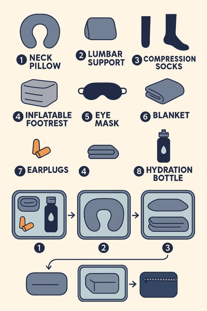 Infographic of Kit Components and Packing Order