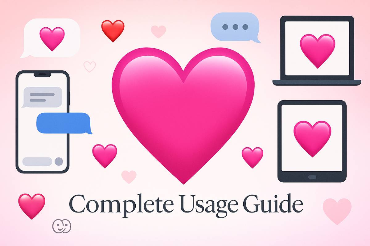 Light Pink Heart Emoji Meaning & How to Use It Perfectly