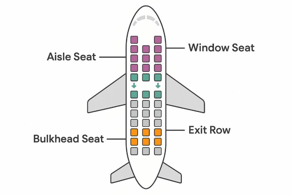Annotated Seat-Map Diagram