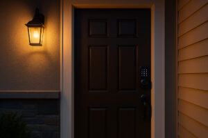 smart door lock installation