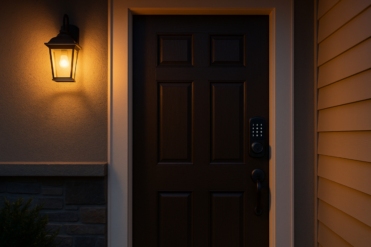 smart door lock installation