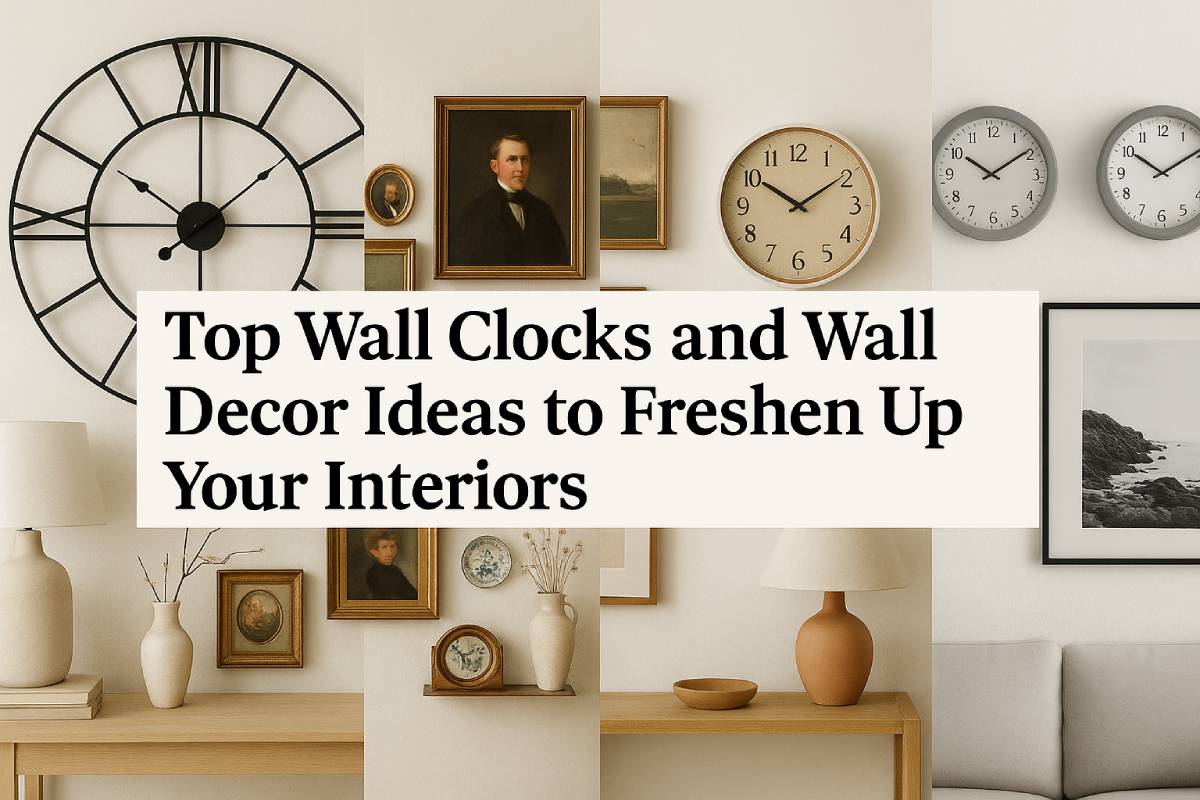 Top Wall Clocks and Wall Decor Ideas to Freshen Up Your Interiors