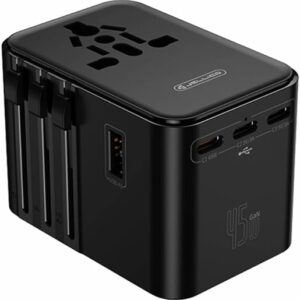Universal Travel Adapter with Fast Charging Ports