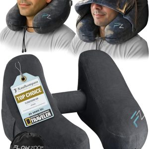 Hooded H‑Shape Inflatable Neck Pillow — Quick Review