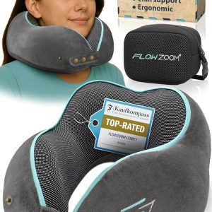 Title: Adjustable 360° Memory Foam Travel Pillow — Comfy & Washable