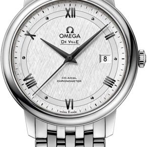 Omega De Ville Automatic Silvery White Dial Men's Watch 424.10.40.20.02.005 review: precision timekeeping, luxury watch