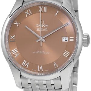 Omega De Ville Hour Vision Automatic Chronometer Bronze Dial Men's Watch 433.10.41.21.10.001 review: dress watch elegance
