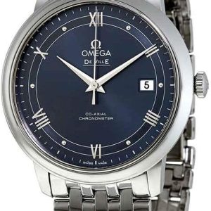 Omega De Ville Prestige Automatic Blue Dial Men's Watch 424.10.40.20.03.002 review: precise timekeeping, Swiss watch