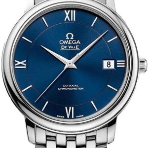 Omega De Ville Prestige Blue Dial Stainless Steel Ladies Watch 42410372003001 review: luxury watch, sapphire crystal