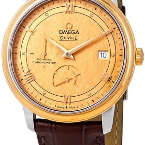 Omega De Ville Prestige Co-Axial Automatic Diamond Champagne Dial Men's Watch 424.23.40.21.08.001 review: accurate timekeeping, Swiss luxury watch