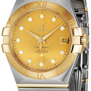 Omega Men's 123.20.35.20.58.001 Constellation Champagne Dial Watch review: luxury watch for formal wear