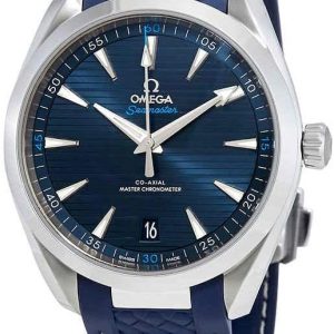 Omega Seamaster Aqua Terra Automatic Blue Dial Mens Watch 220.12.41.21.03.001 review 150m water resistance