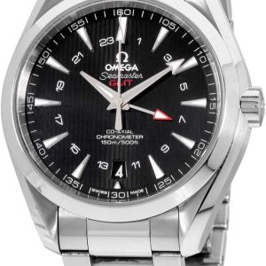Omega Seamaster Aqua Terra GMT Automatic Black Dial Stainless Steel Mens Watch 231.10.43.22.01.001 review: dual time tracking for travel, Swiss luxury watch