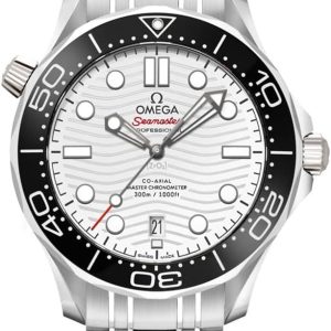 Omega Seamaster Diver 300M White Dial Men's Watch 210.30.42.20.04.001 review: 300m water resistance, Master Chronometer