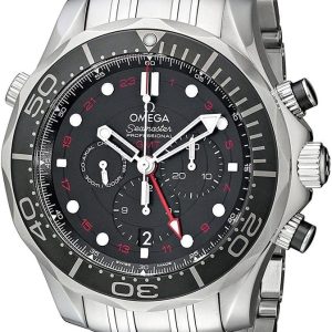 Omega Seamaster Diver Black Dial Chronograph Mens Watch 21230445201001 review: 300m dive watch