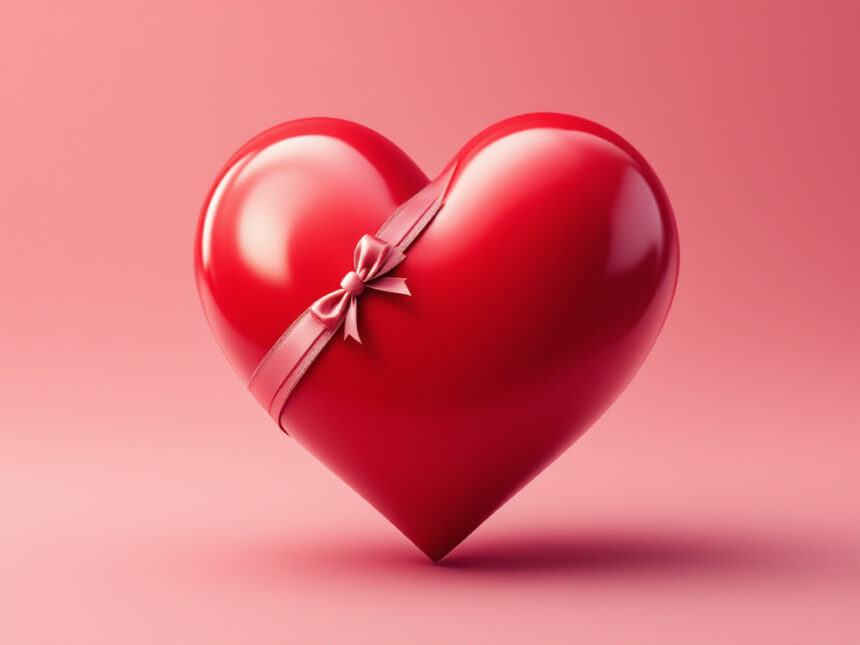 heart emoji with ribbon