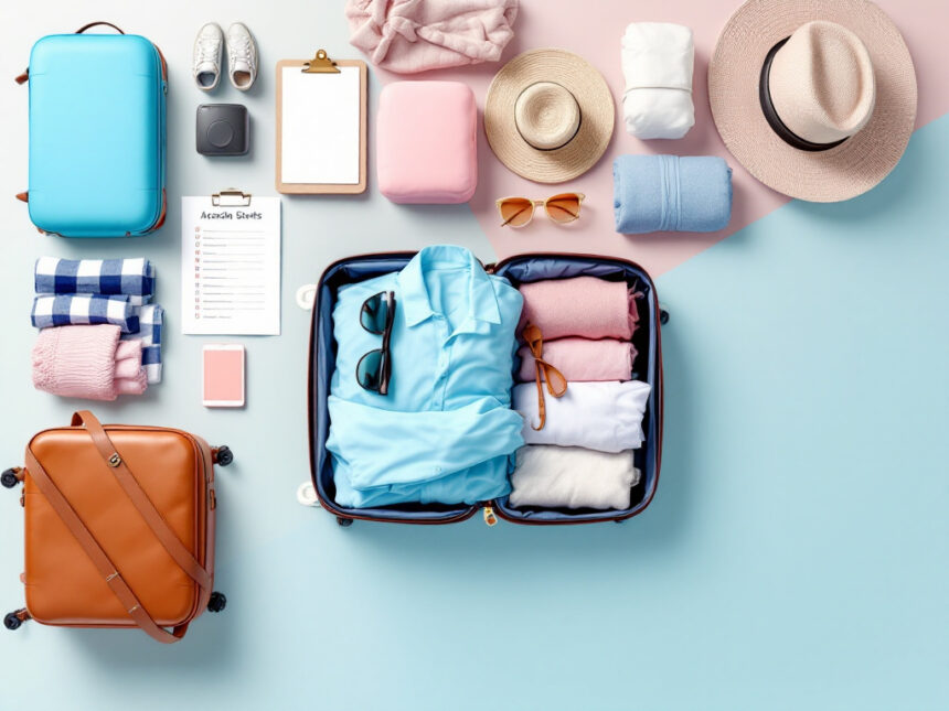 organized packing for vacation