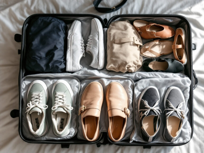 packing shoes organization tips