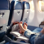 travel footrests for airplanes