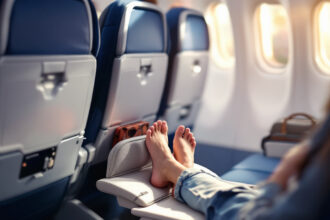 travel footrests for airplanes