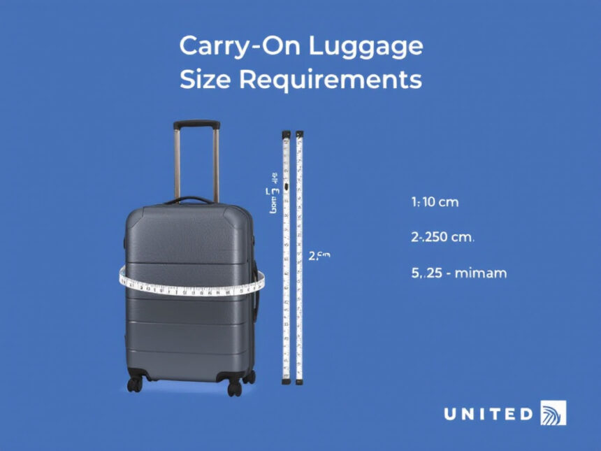 carry-on luggage size for united airlines