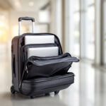 carry-on luggage with laptop compartment