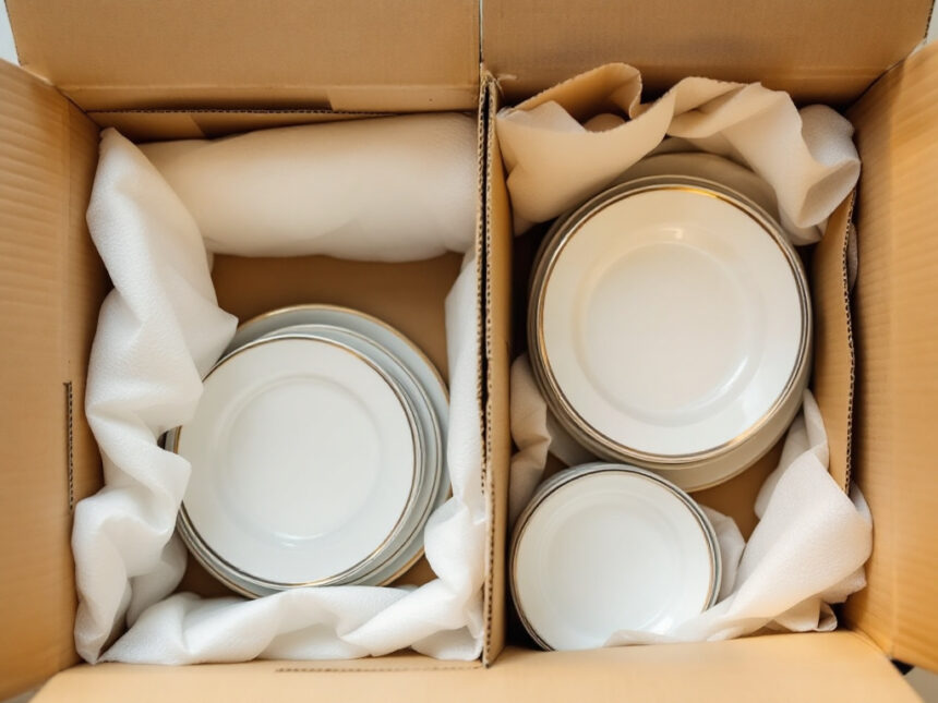 moving boxes for dishes