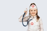 Fun-Patterned Scrubs for Nurses Working in Pediatrics
