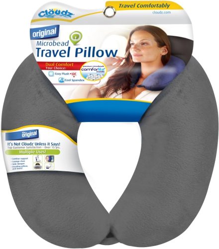 Cloudz Dual Comfort Travel Pillow — Plush One Side, Cooling the Other