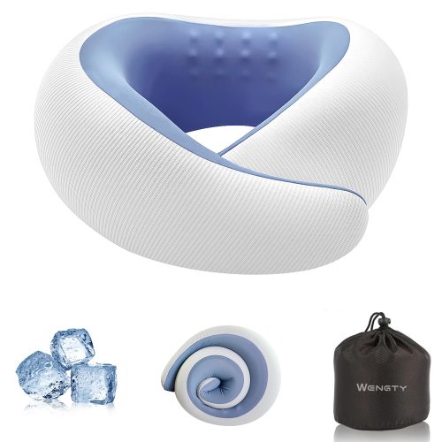 Cooling Memory Foam Travel Neck Pillow — Review
