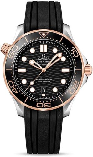 Omega Seamaster Automatic Steel & 18kt Sedna Gold Black Dial Men’s Watch 210.22.42.20.01.002 review: 300m water resistance, luxury dive watch