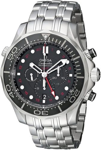 Omega Seamaster Diver Black Dial Chronograph Mens Watch 21230445201001 review: 300m dive watch