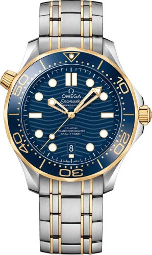 Omega Seamaster Sedna Blue Dial Steel and 18kt Yellow Gold Watch 210.20.42.20.03.001 review: 300m water resistance, luxury dive watch
