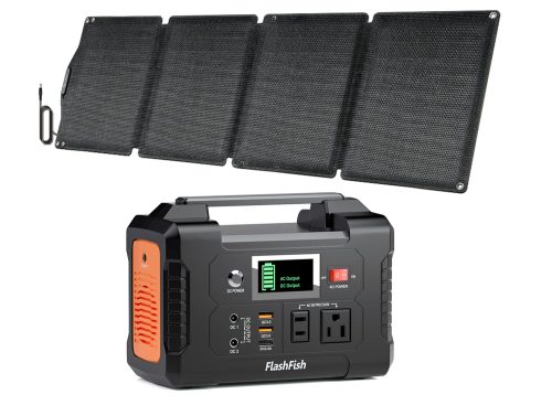 Portable Power Station with Solar Panel