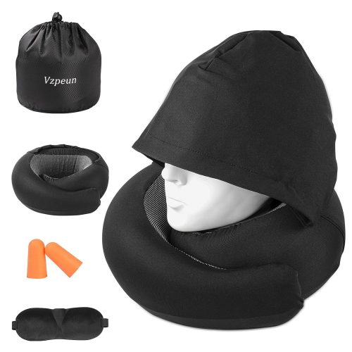 Title: Hooded Memory Foam Travel Pillow — Honest Review